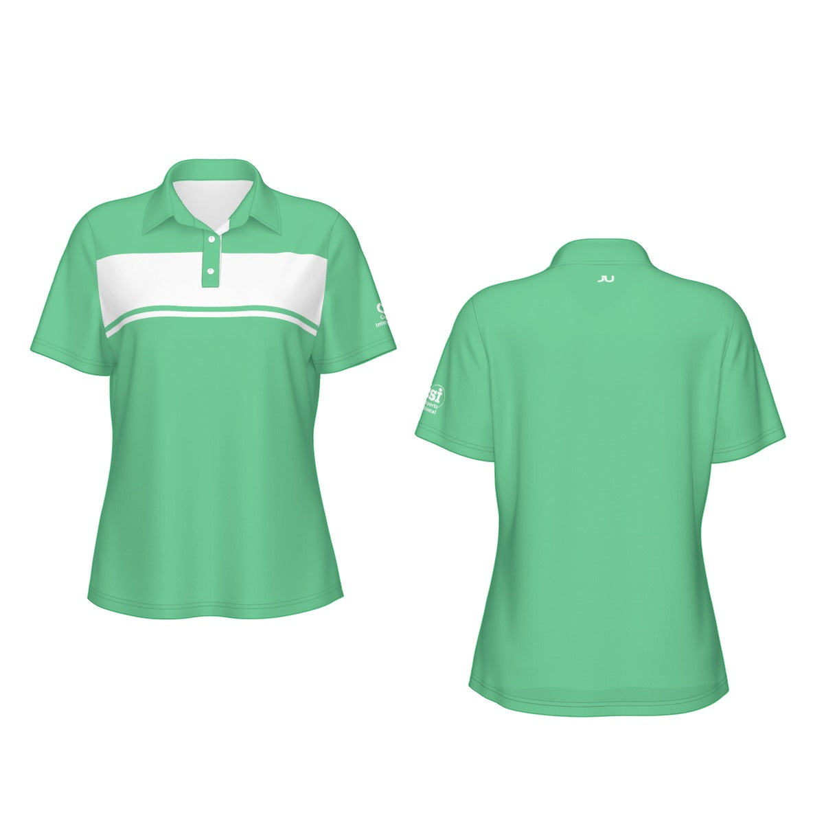 Blocked Out Women's Polo Collar Jersey
