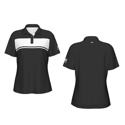 Blocked Out Women's Polo Collar Jersey