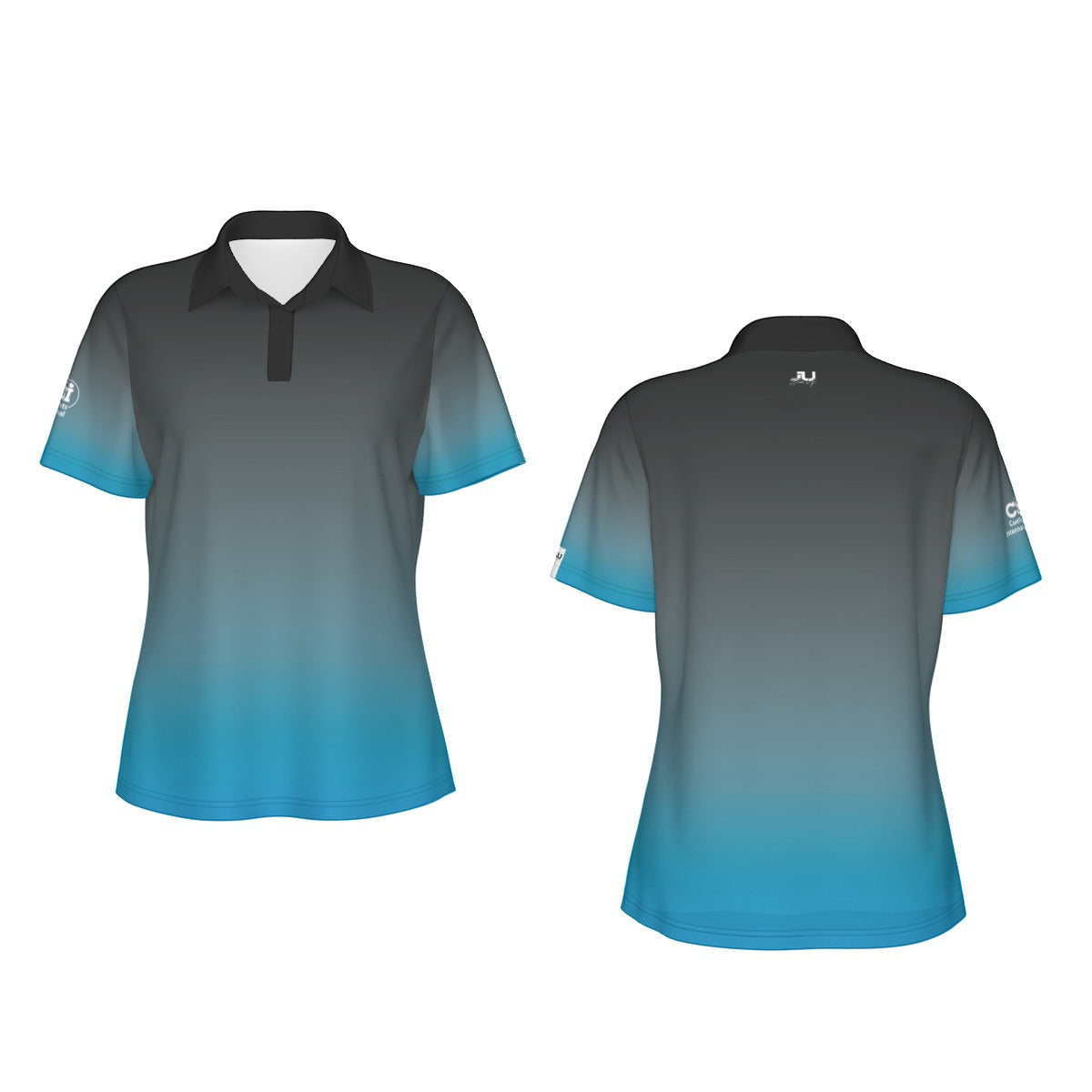Basic Fade Women's Polo Collar Jersey