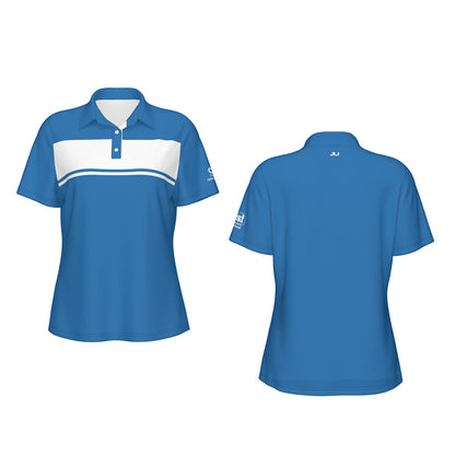 Blocked Out Women's Polo Collar Jersey