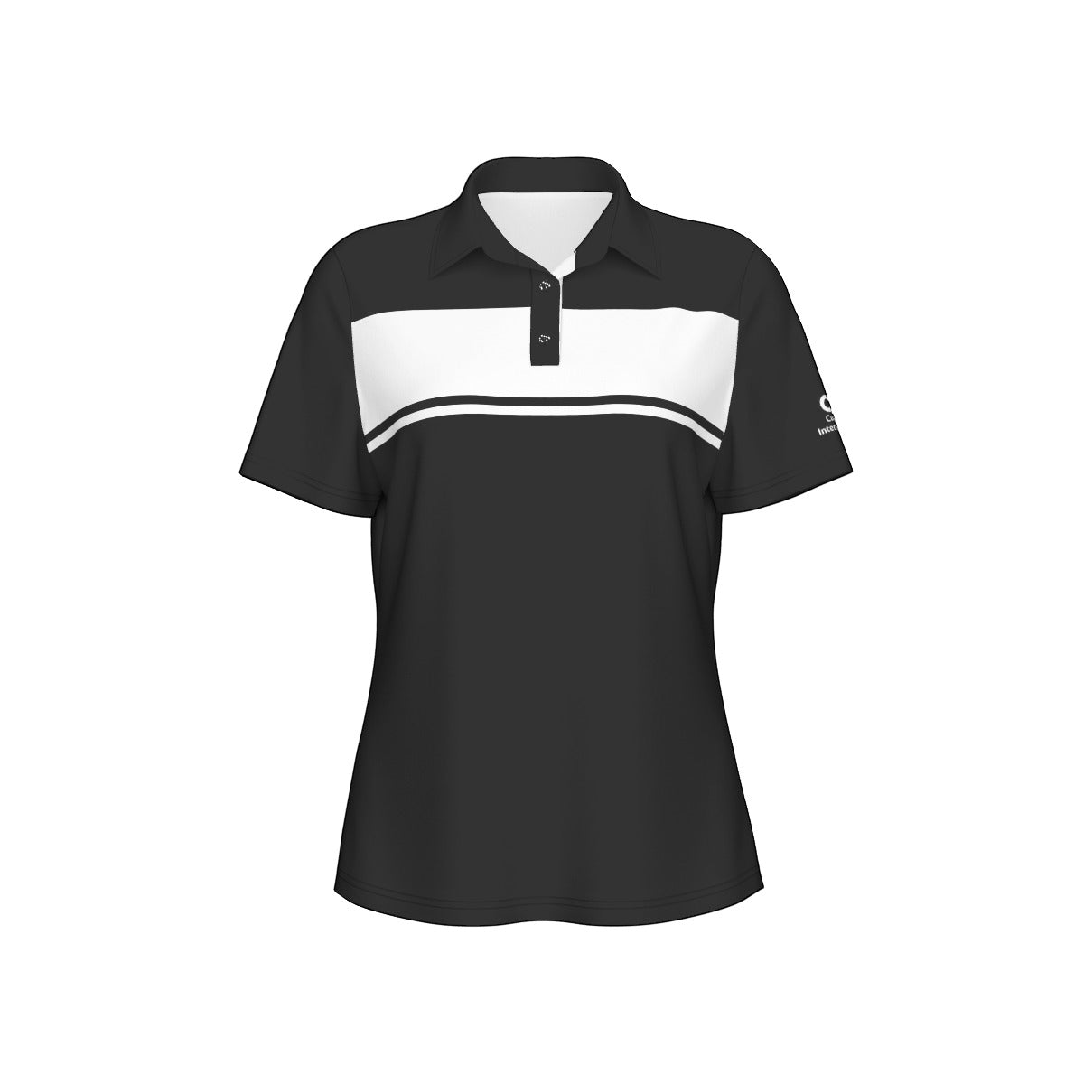 Blocked Out Women's Polo Collar Jersey
