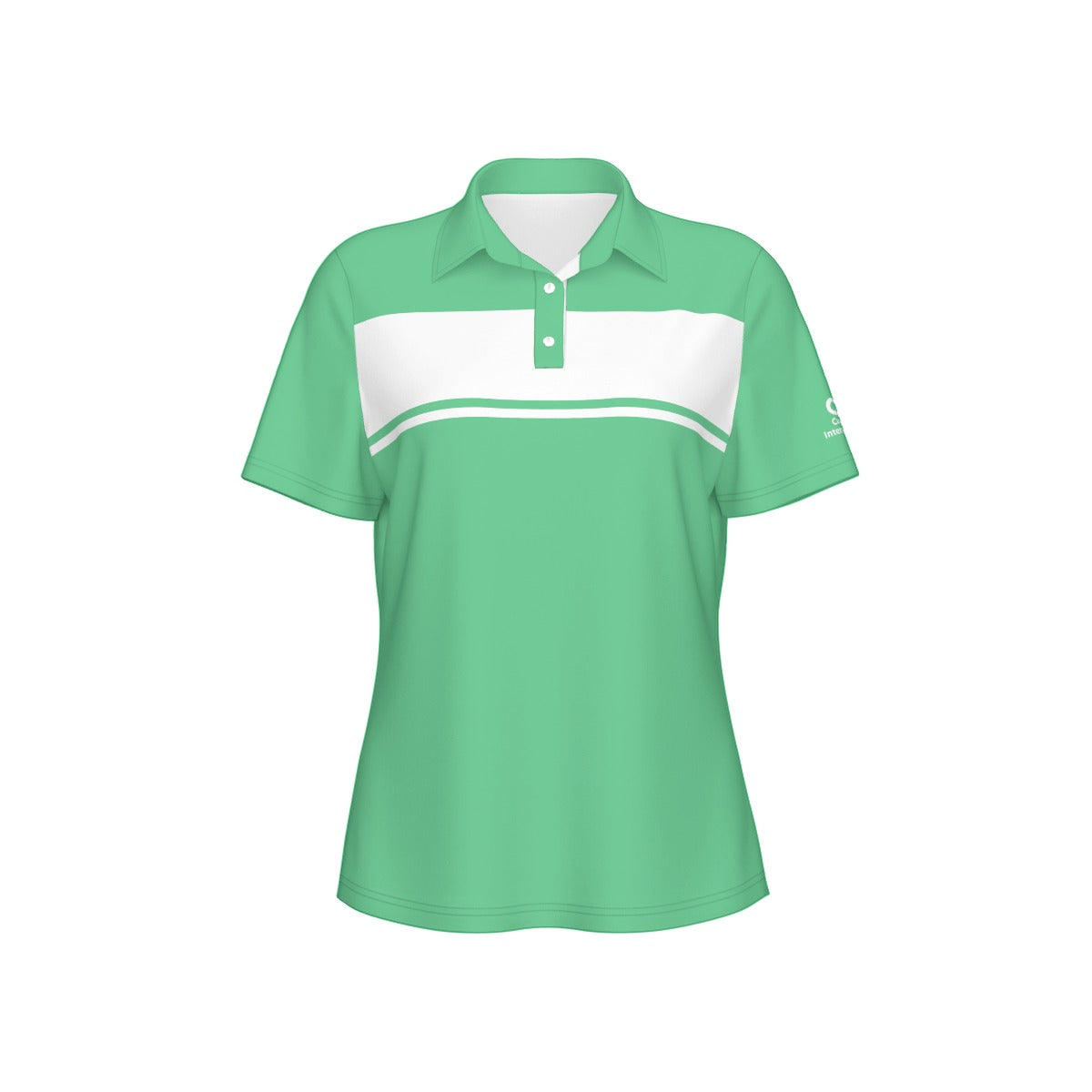 Blocked Out Women's Polo Collar Jersey