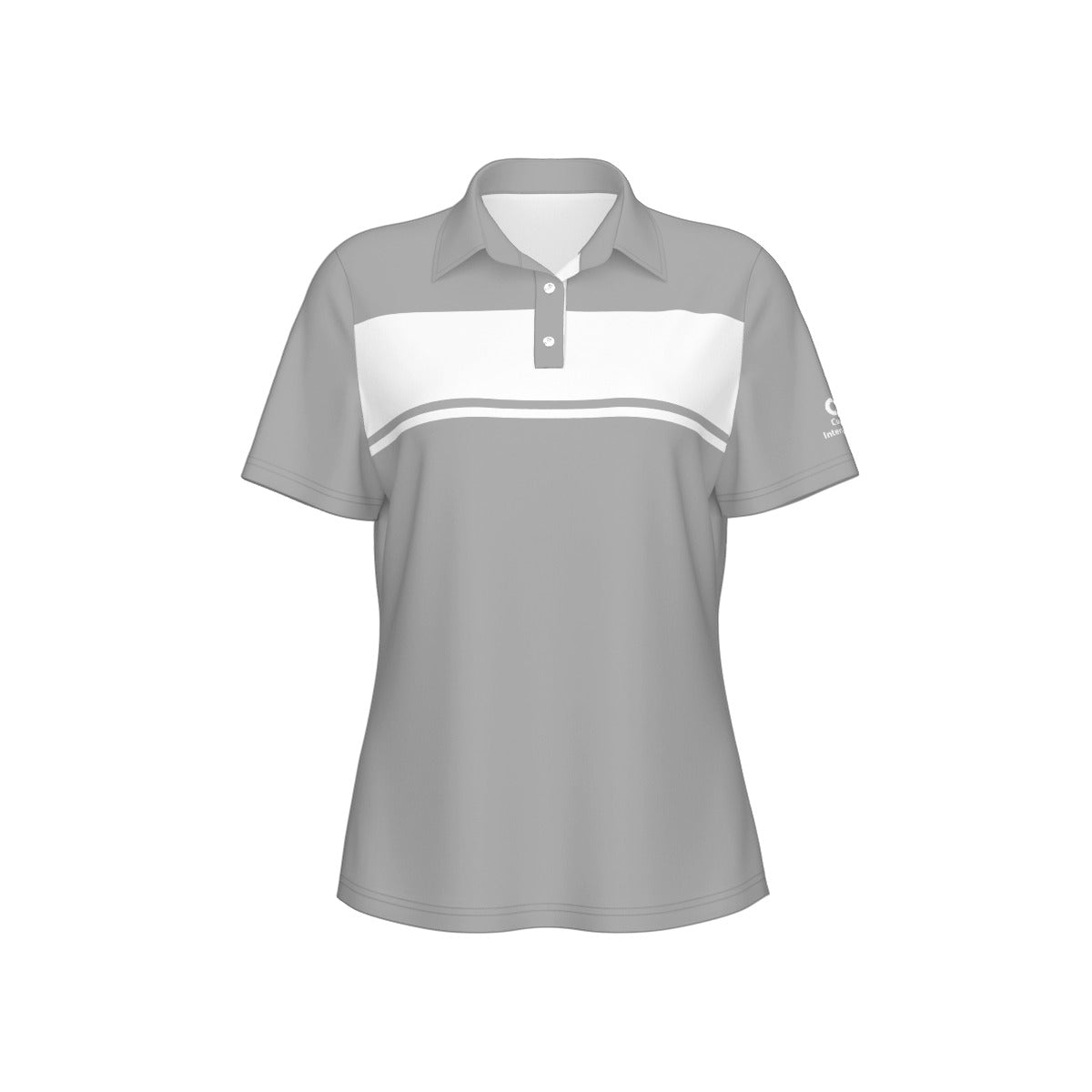 Blocked Out Women's Polo Collar Jersey