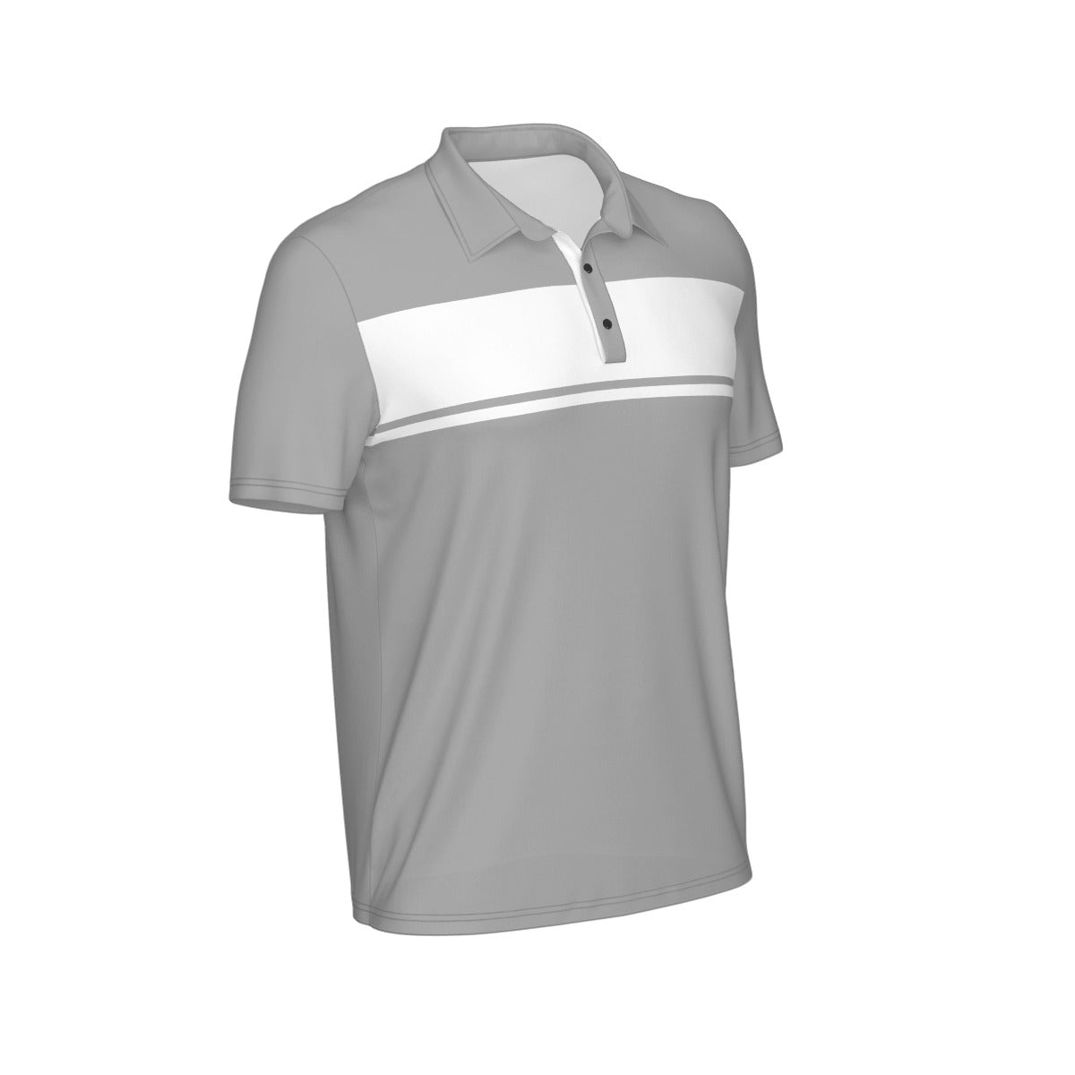 Blocked Out Men's Polo Collar Jersey