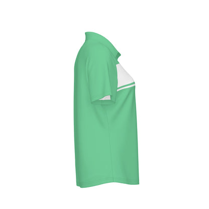 Blocked Out Women's Polo Collar Jersey