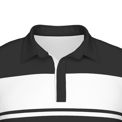 Blocked Out Men's Polo Collar Jersey