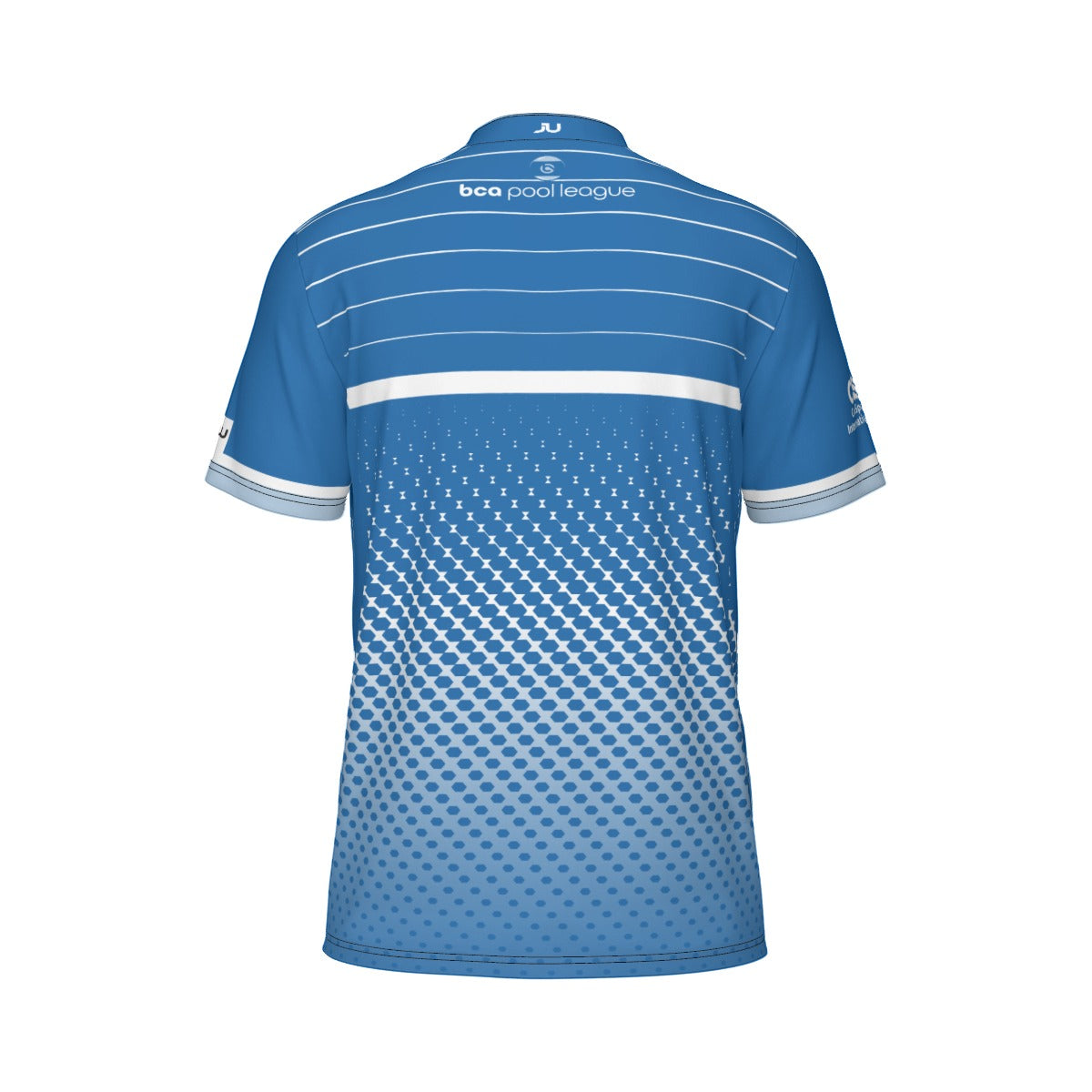 All-Over Print Men's Sports Collar Jersey With Black Zipper