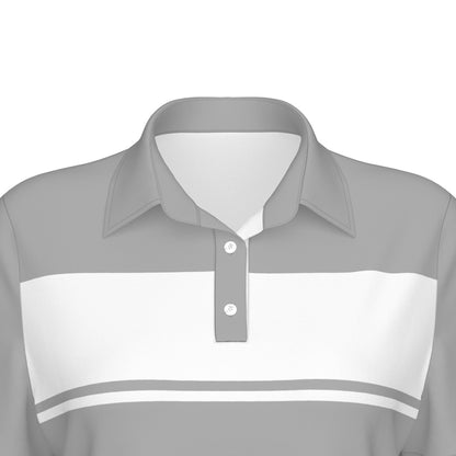 Blocked Out Women's Polo Collar Jersey