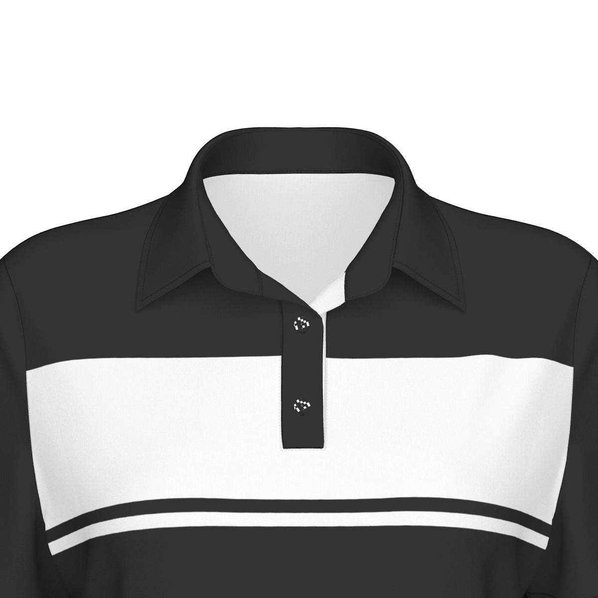 Blocked Out Women's Polo Collar Jersey