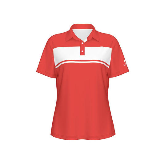 Blocked Out Women's Polo Collar Jersey