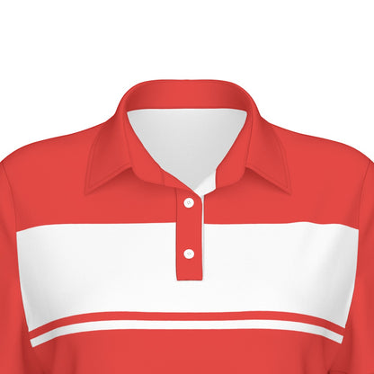 Blocked Out Women's Polo Collar Jersey
