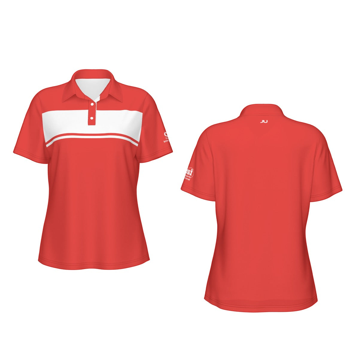 Blocked Out Women's Polo Collar Jersey
